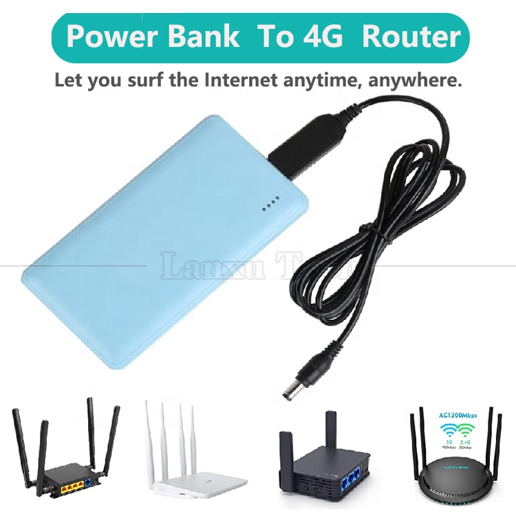 High Quality 12v 9v Output USB to DC 4.0x1.7mm Charger Cable for Router Modem