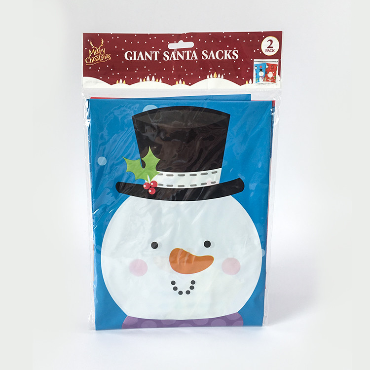 Custom LDPE 65*80cm Plastic Gift Wrap Bags With Drawstring