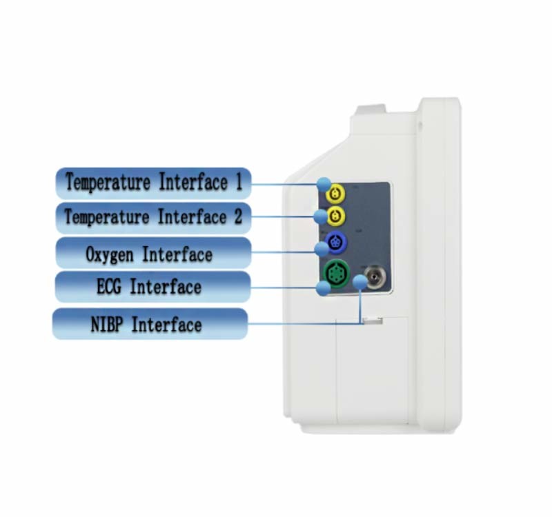 Icu Bedside Portable Multiparameter Monitor Medical Equipments Pm-9000a