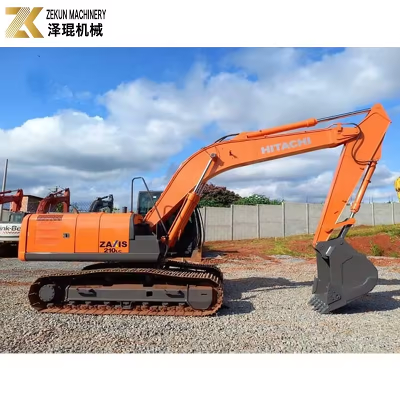 Used Hitachi ZX210 Excavator ZX210LC ZX210LC-3 with Original Japanese Engine at Hot