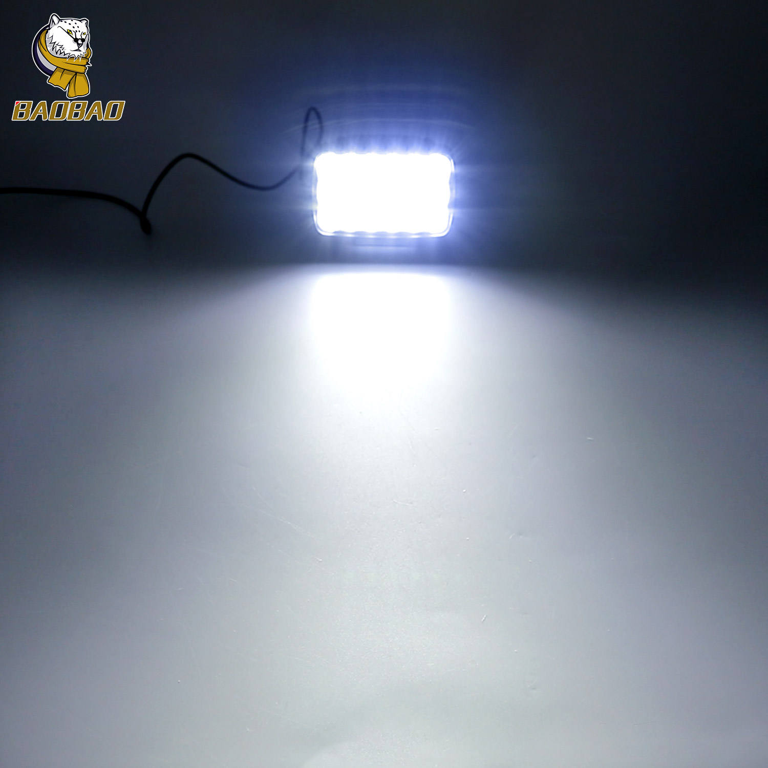 3500LM 18 Beams 4 Inch White Auxiliary LED Light For Motorbike
