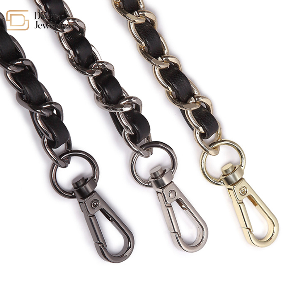 Diy Handbag Bag Purse Chain Strap , Metal Crossbody Chain With Buckle
