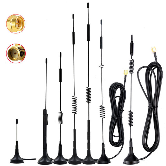 GSM External Omni Rubber Duck Slim Screw 4G LTE Antenna With Wall Mount Bracket