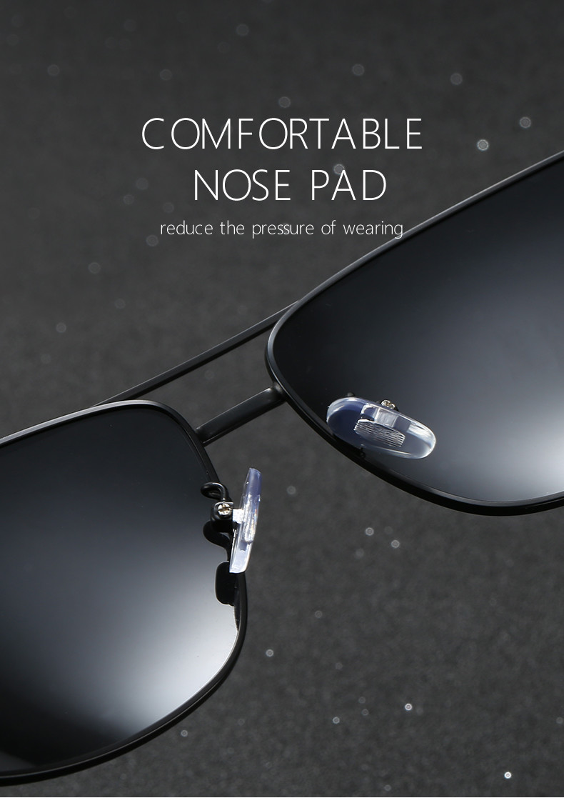 Driving Metal Frame Polarized Sunglasses 152MM UV400 Protection