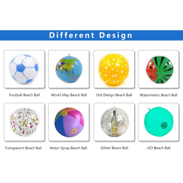 Custom Logo Beach Balls - Personalized Inflatable Pool Balls for Summer & Events