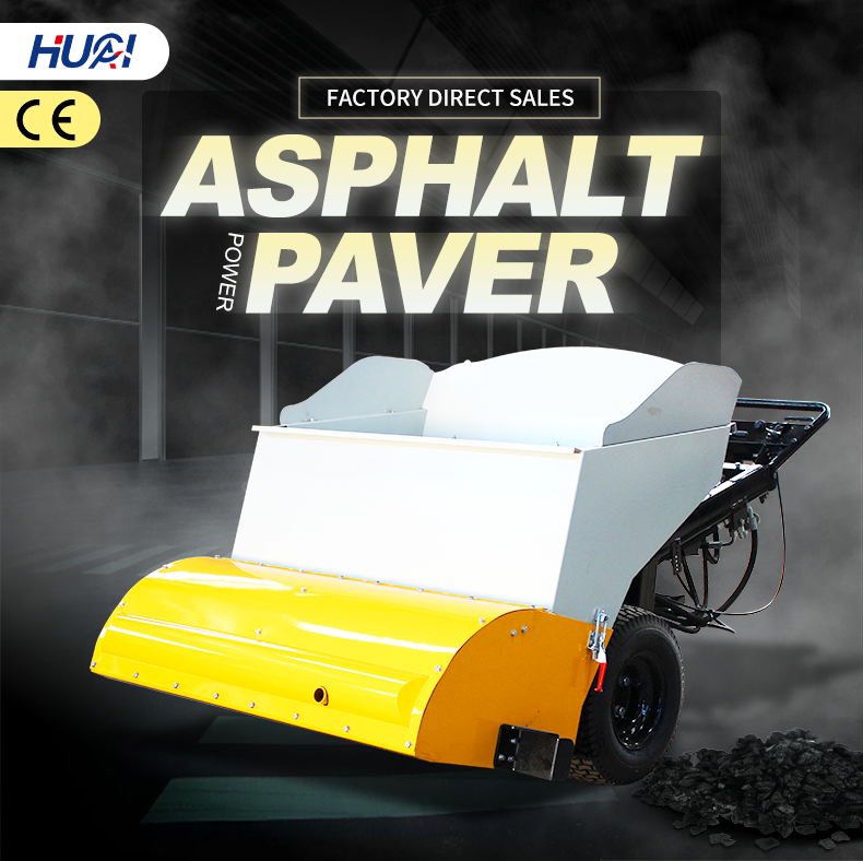 Small Walk-behind Asphalt Paver with 3.2 kW Power and 2000 mm Max. Length Screed