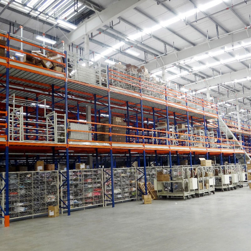 Customized Warehouse Steel Storage Mezzanine Platforms With Steel Structure