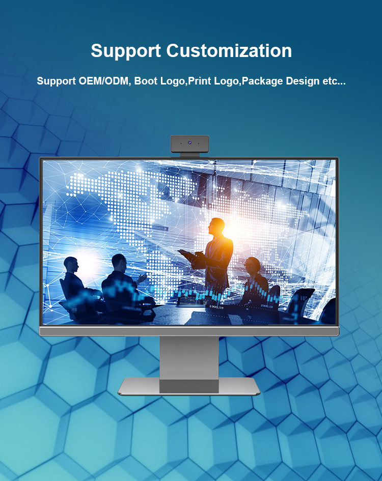 Core I3 I5 I7 AIO Business Gaming Desktop with 23.8 27 Inch Screen SSD HDD Hard Drive Type