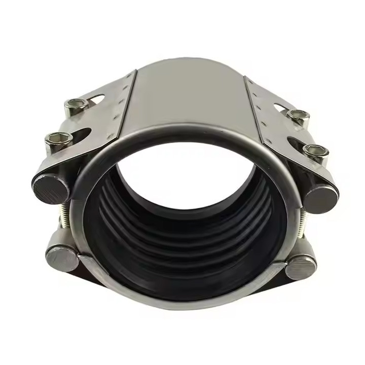PN16 Ductile Iron Pipe Repair Clamps Pe PVC HDPE Water And Oil Straight Pipe EPDM Rubber Seals Pipe Leak Repair Clamp
