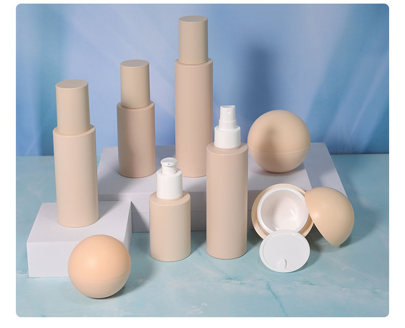 Round Shape 50ml Cosmetic Bottles Customized PETG Cream Jar Skincare Packaging With SCREW CAP