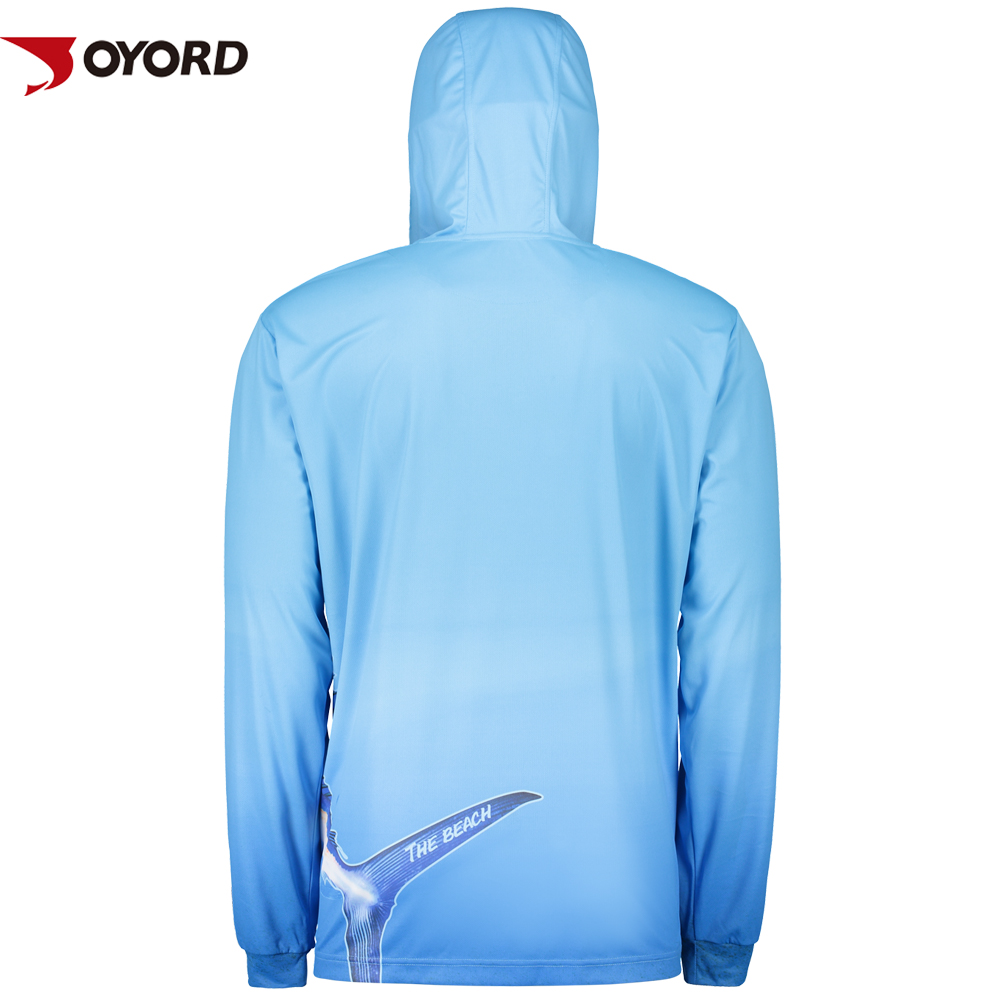 Long Sleeve Custom Fishing Jerseys Odor Resistant S-4XL Size Non Fading Color