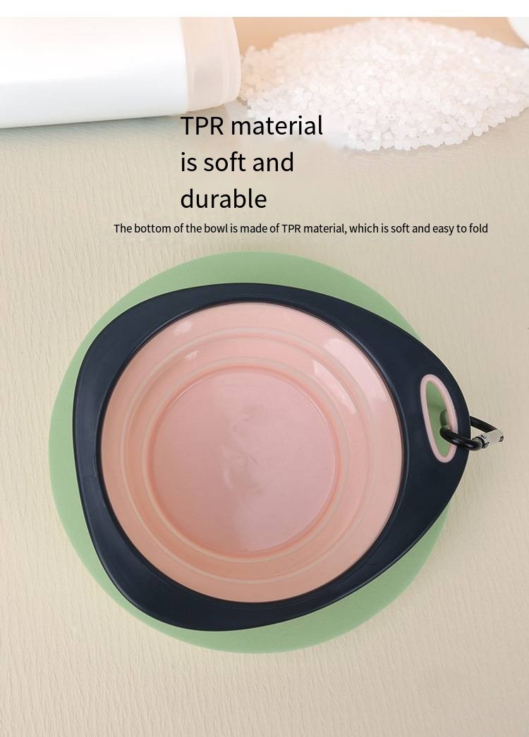 Pet Collapsible Portable Adjustable Silicone Dog Bowl Slow Eating