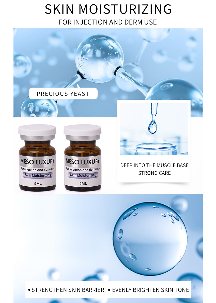 Mesotherapy Skin Moisturizing Serum 5ml Transparent Hyaluronic Acid Serum For Face