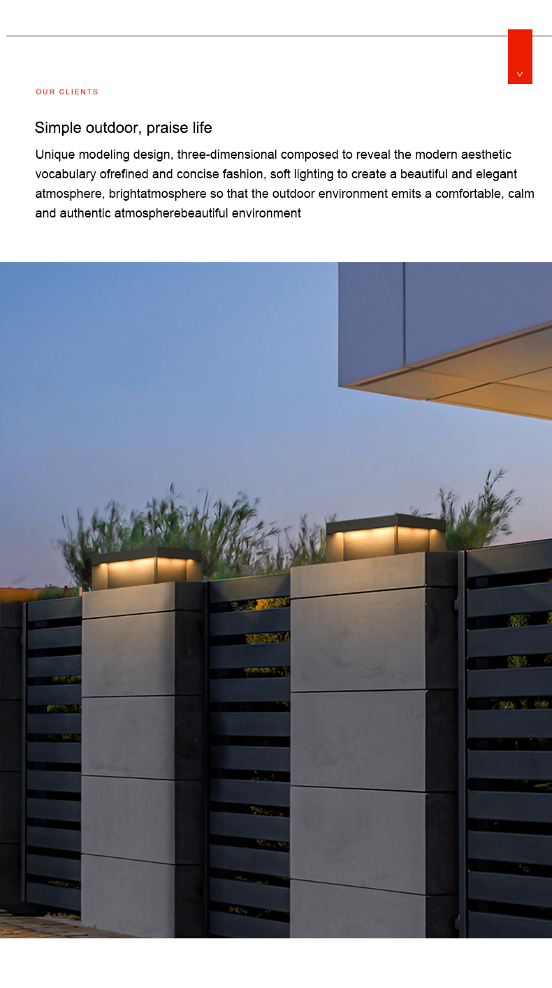 3000K Easy Install Stainless Steel Solar Pillar Light , Columns LED Outdoor Solar Lights