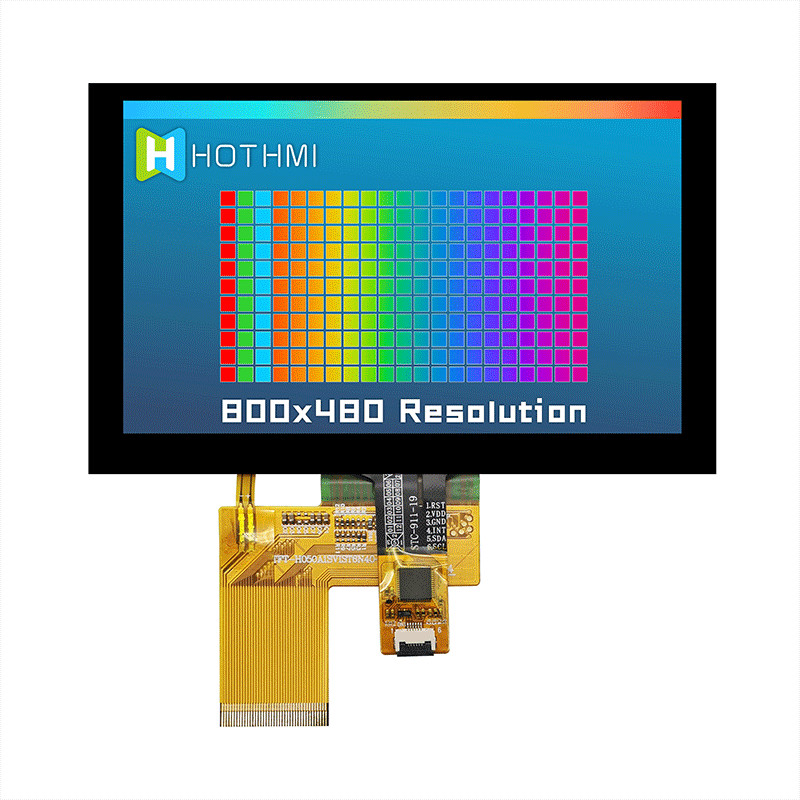 5 Inch 800X480 Pcap Monitor Wide Temperature TFT LCD Module Touch Screen