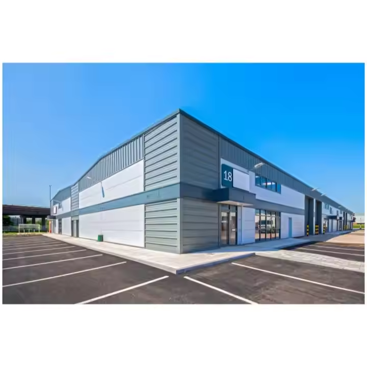 Modular Light Steel Frame Building Material Plant Warehouse