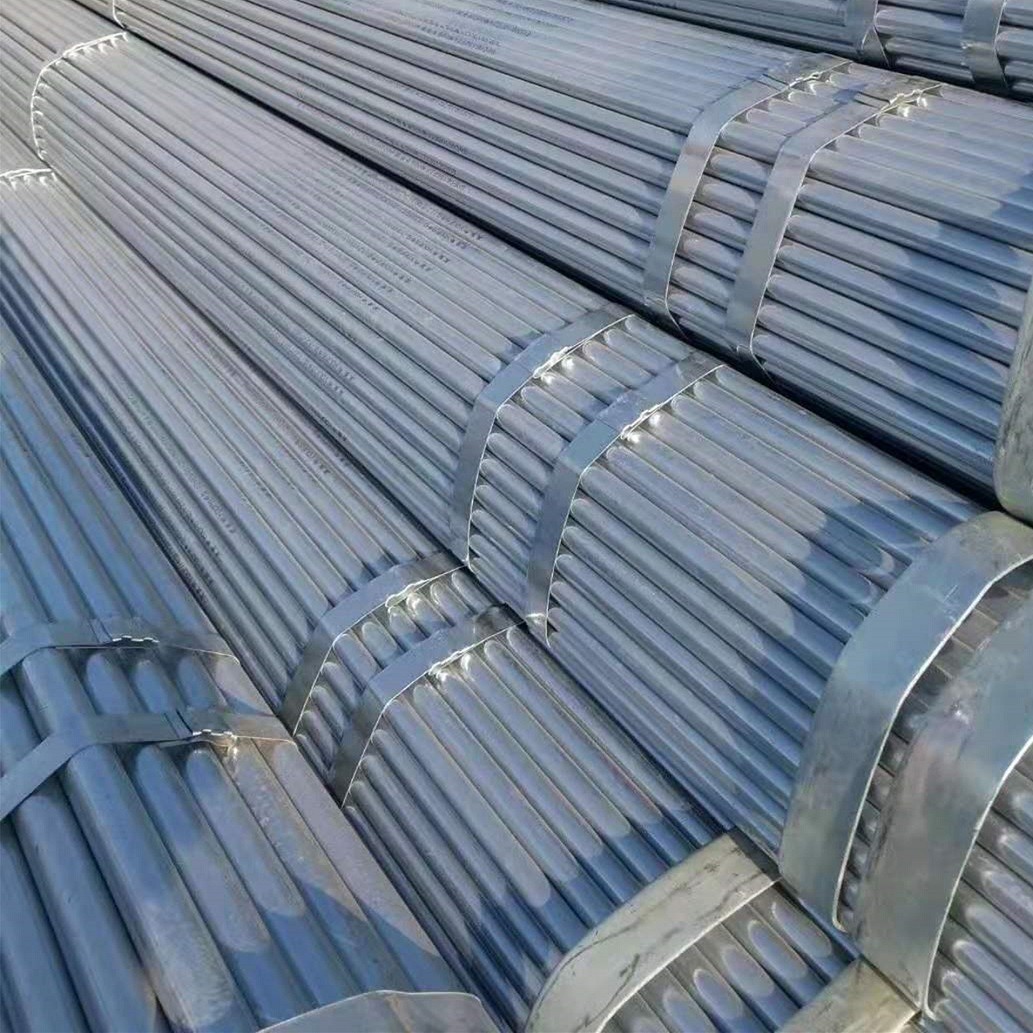Hot Dip Galvanized Round Steel Pipe / GI Pipe Pre Galvanized Steel Pipe Galvanized Tube For Construction
