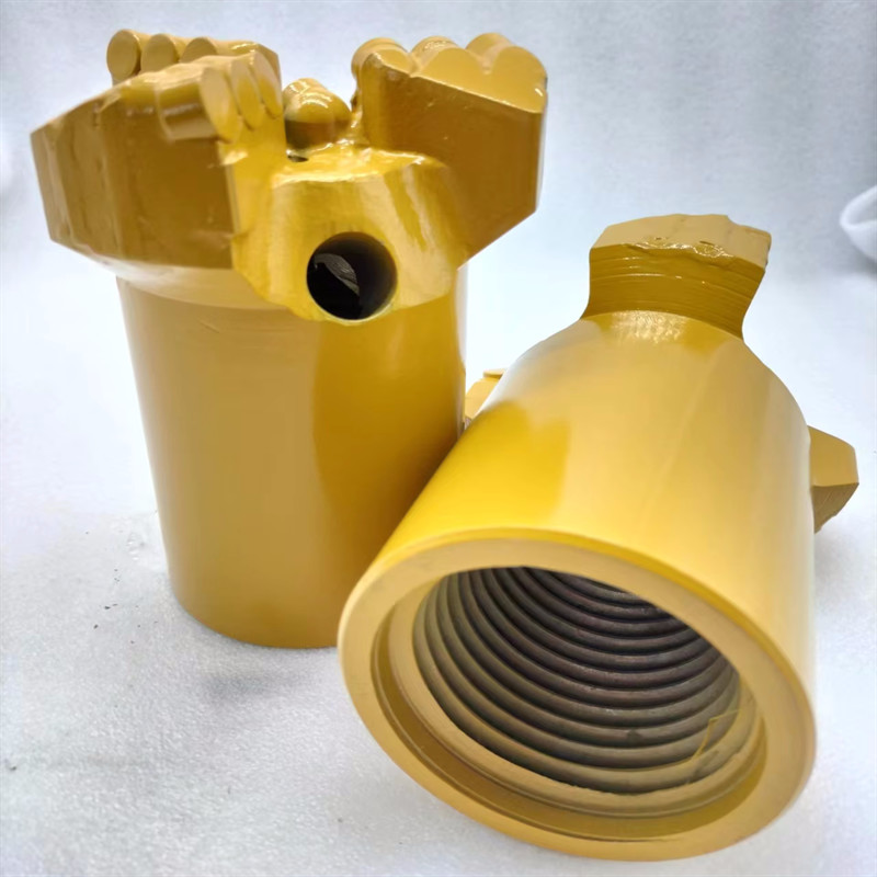 PDC No Core Drill Bit 1308 Cutter Tips for Core Drilling 3 Wings 133 mm Diamond Head Hard Rock Drilling Bit PDC