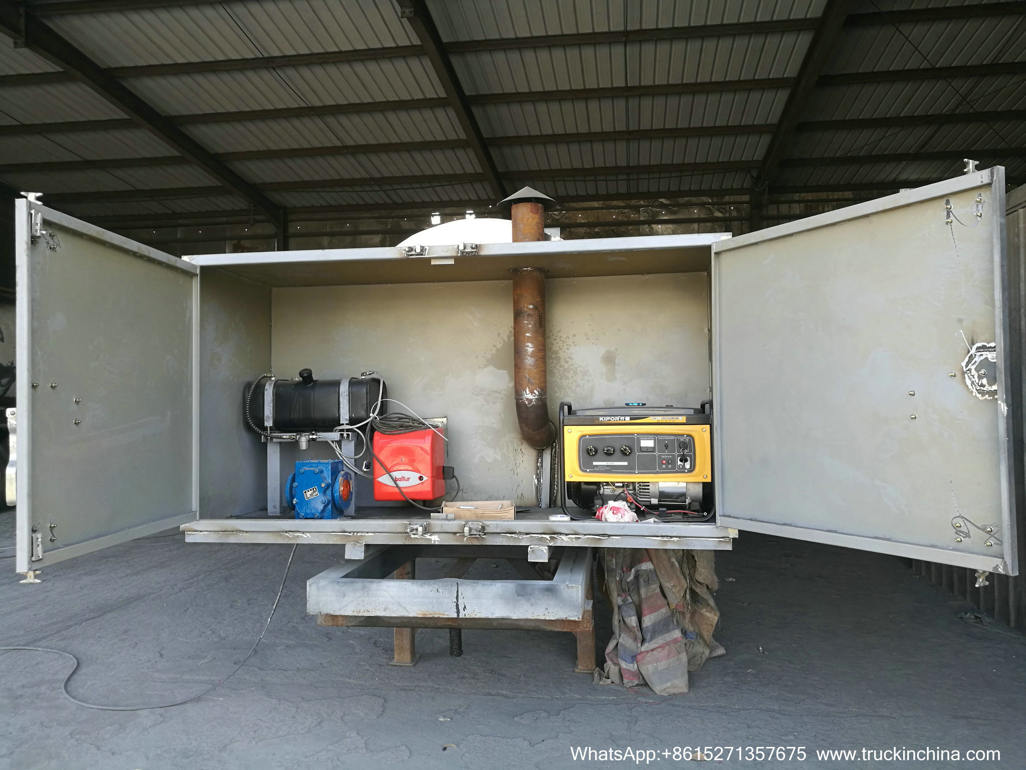 9m3 Hot Asphalt Tank for Tanker Lorry Upper Body WITH BALTUR DIESEL OIL BURNER GEAR PUMP WhsApp:+8615271357675