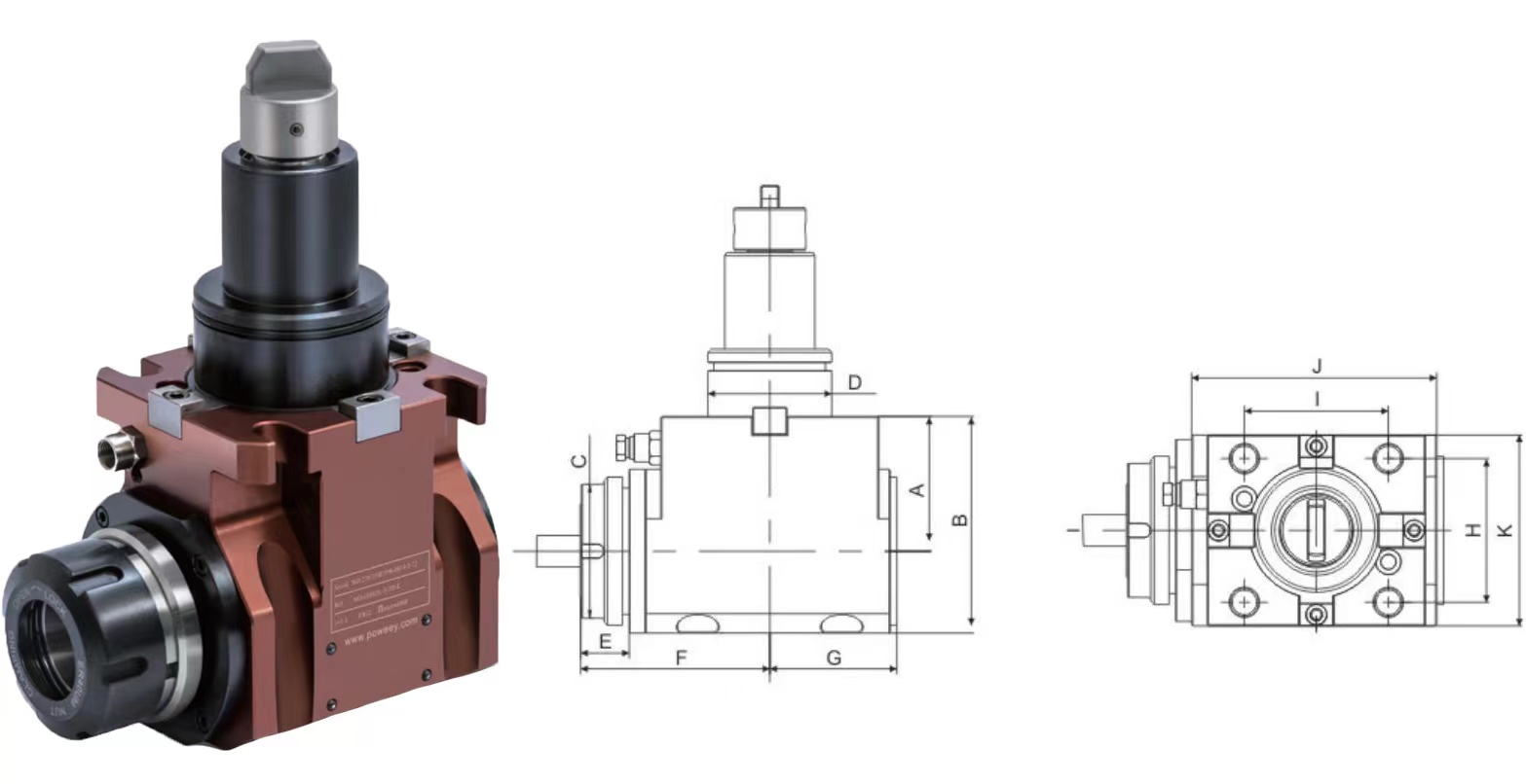 Multiangular Driven Tool Holder With External Locking Chuck Clamping Method