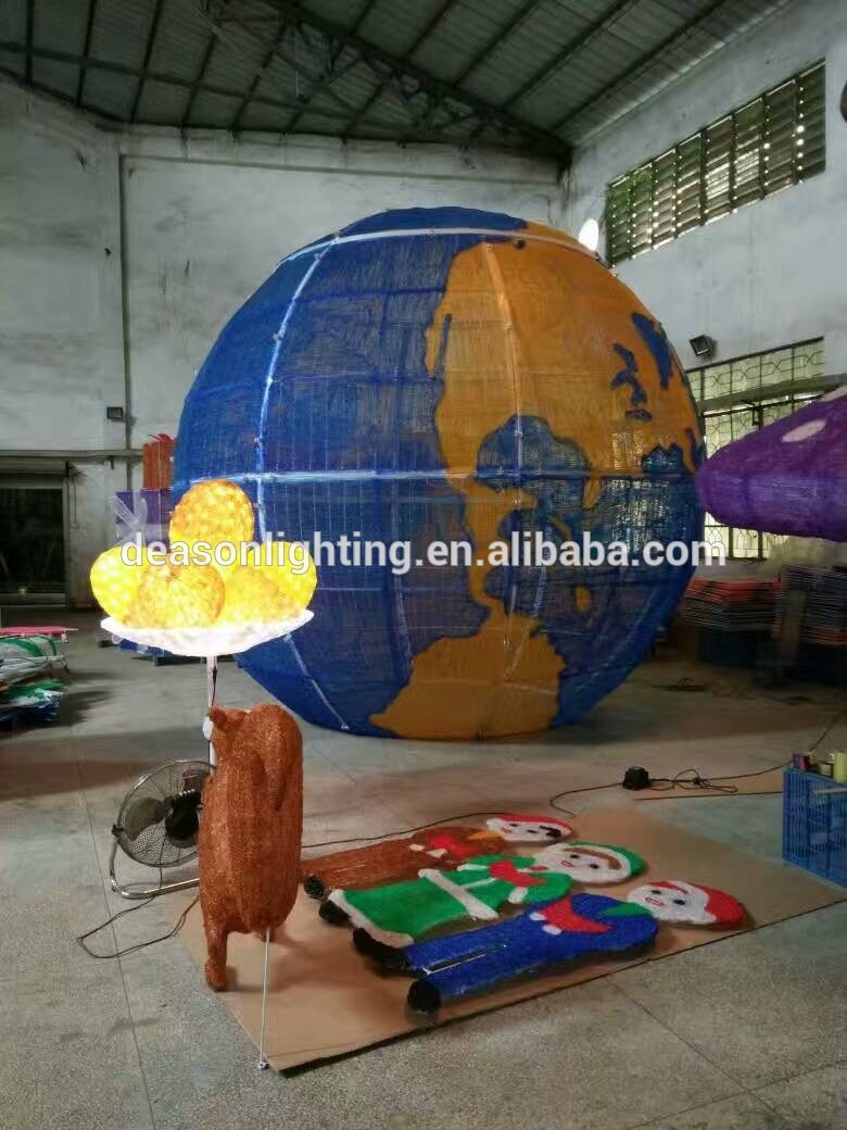 Giant outdoor christmas lights LED big Ball 3D Motif Light