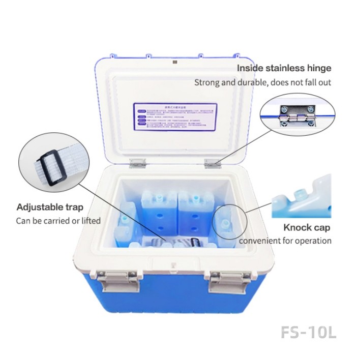 Custom Logo Vaccine Carrier Cooler Box Portable Medical Ice Box