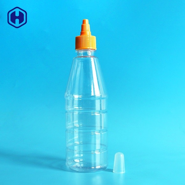 Soft Pet Plastic Bottles With Tomato Sauce Paste Screw Squeeze Lid
