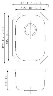 15mm Radius 16 Gauge Single Bowl Stainless Steel Kitchen Sinks For Daily Use