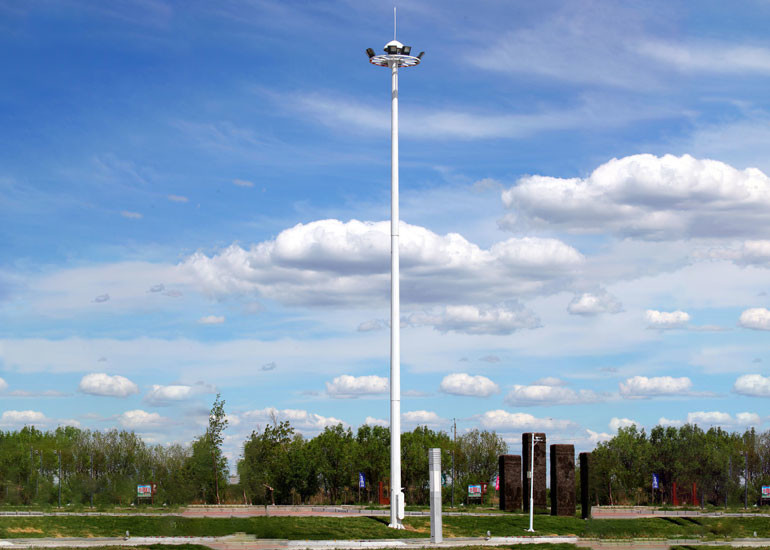 High Power Light Post Foundation 20m 30m Hot Rolled Steel Q235 Q345 Material