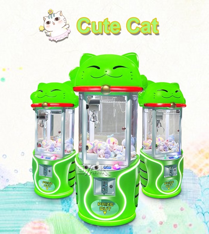 Cute Cat Coin-Accepted Medium Gift Game Machine Claw Machine