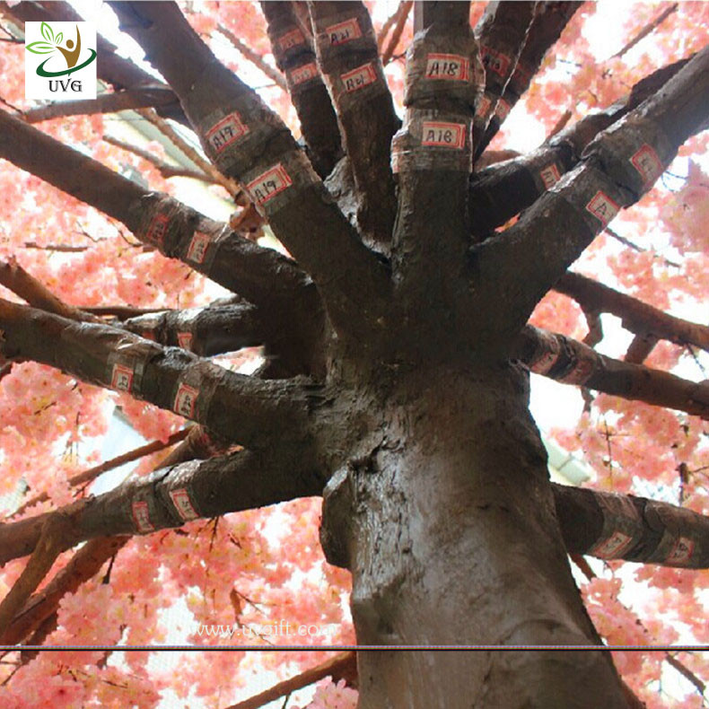 UVG 17 foot large cheap artificial trees in silk cherry blossoms for wedding background decoration CHR161