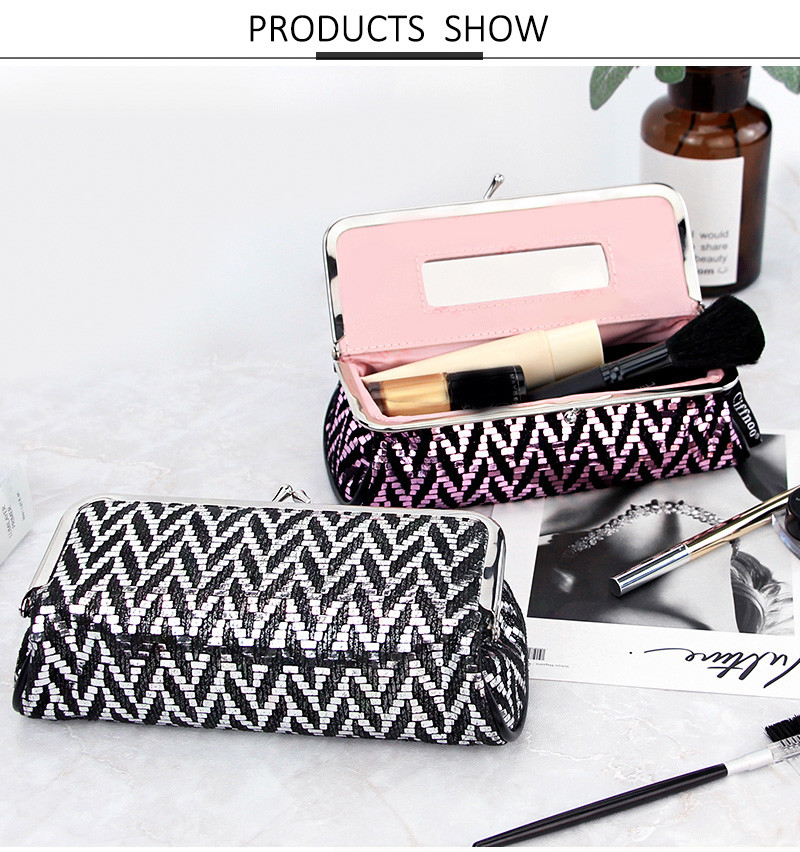 Customized Waterproof Toiletry Packaging Polyester Cosmetic Bag