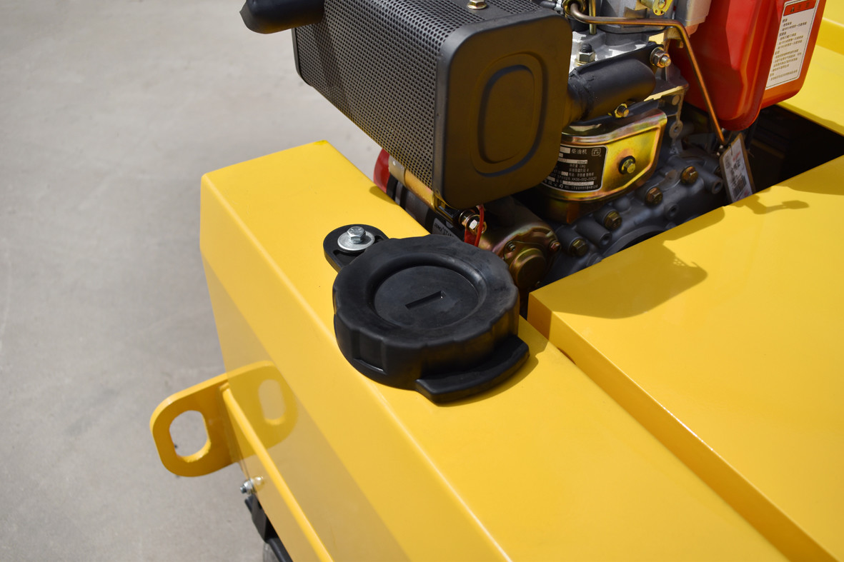 Double Wheel Pavement 450mm Walking Road Roller For Construction