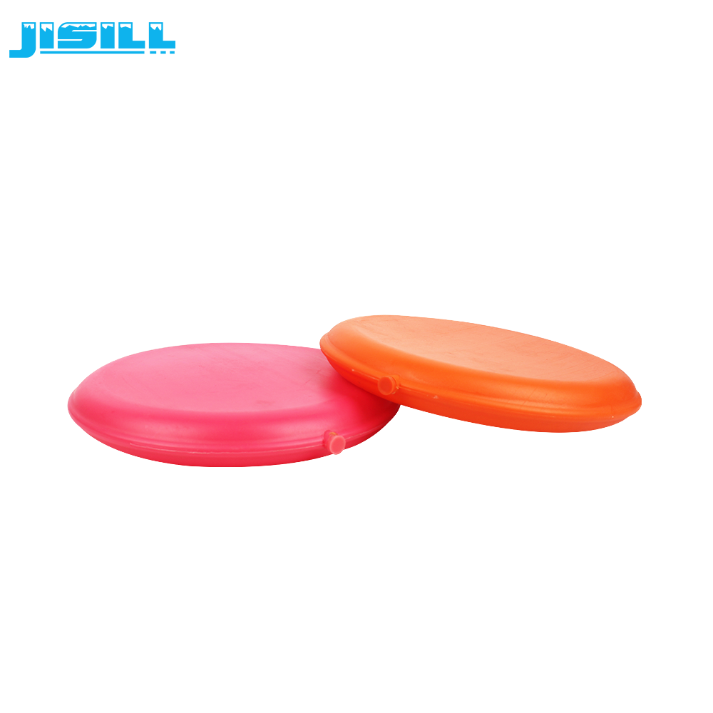 Hard HDPE Outer Material Cool Gel Ice Packs  Round Shape For Food Meat Frozen