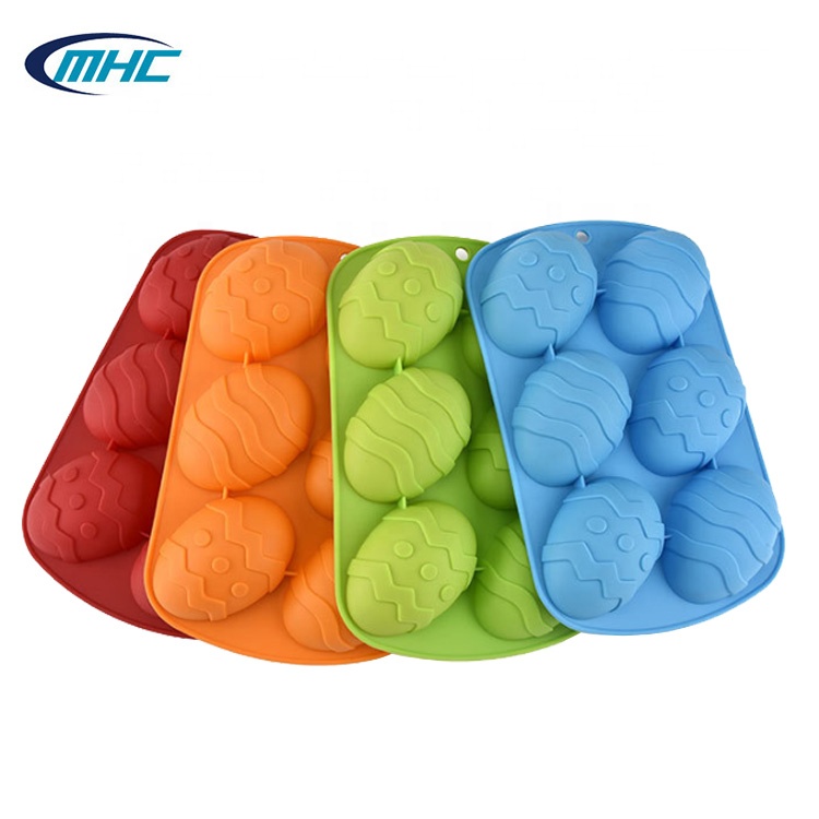 Food Grade Cake Silicone Molds Diy Handmade Easter Egg Shaped Cake Mould