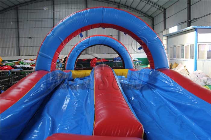 0.9mm PVC Tarpaulin Inflatable Water Slip And Slide 14.6x3.7x6.1m