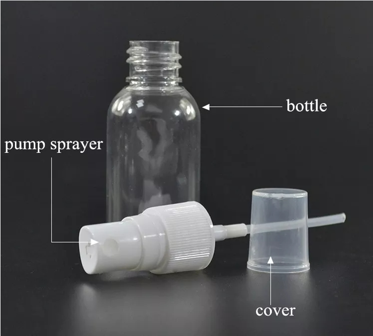 100ml 120ml 355ml plastic screw cap nozzle pump sprayer pet bottle hand sanitizer spray bottle manufacturer