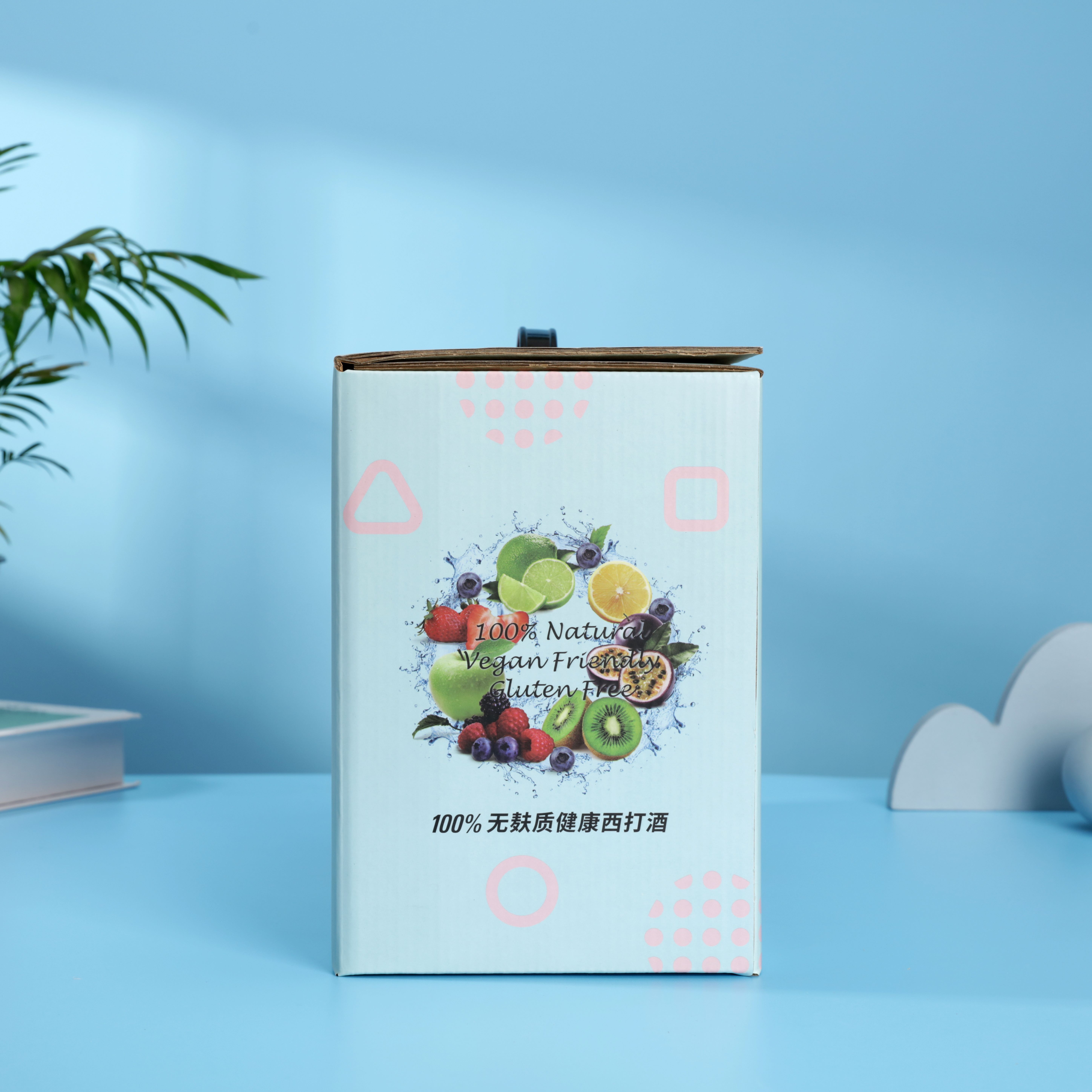 Paper Type Coated Paper Custom Logo Tuck-end Shipping Container Gift Boxes with Insert Handle for Perfume Beer Packaging