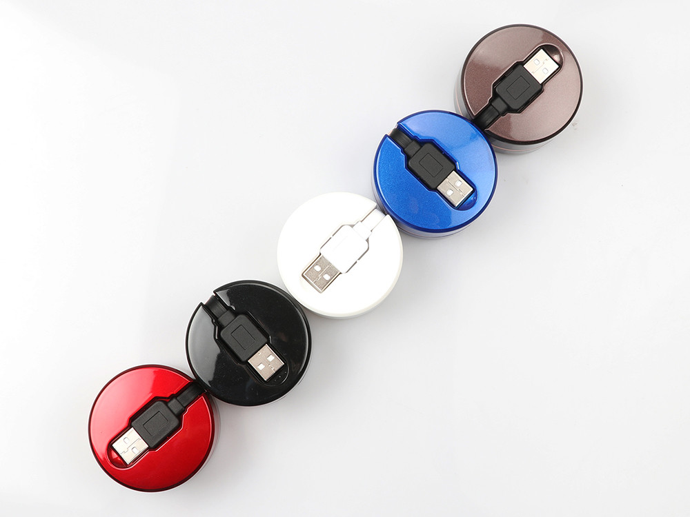 Tpe Retractable USB Extension Cable 3 In 1 Usb Reel Micro 8pin For IPhone Android
