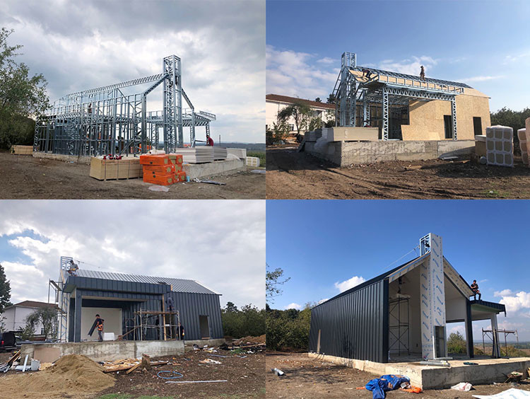 Prefabricated Cabins With Light Steel Framing Beautiful Wooden House Resort Bunglalow