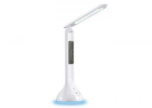Buy cheap White Dimmable Led Desk Lamp , Smd Led Foldable Desk Lamp With Calendar Clock product