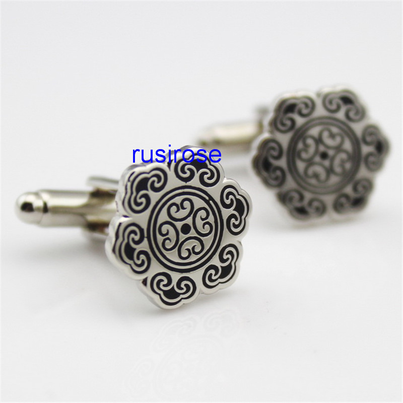 Personalized metal cufflinks custom-made,factory directly customized Maple Leaf shape cufflink, activities gift cufflink