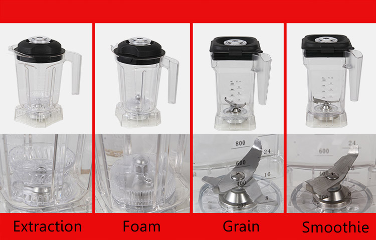 1.5L Capacity Low Noise Juicer Mixer Grinder 1800W Professional Commercial Blender