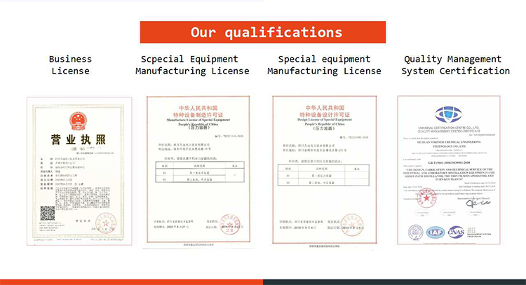 Customized Short Path Distillator Polymer Removal Monomer System