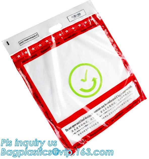 Security plastic bag with adhesive tape for cash, plastic money bag, Security Money Cash Bag For Airport/Bank and police