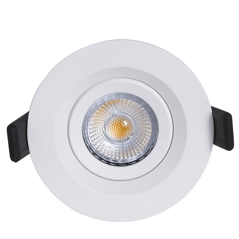 Aluminum Body 7W Tilt LED Downlight Dimmable Recessed