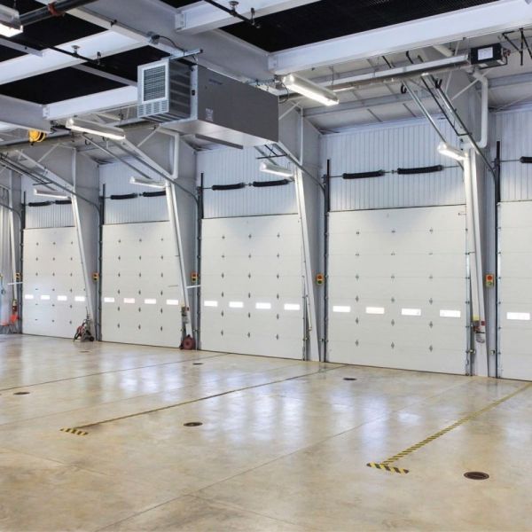 40mm Polyurethane Foam Industrial Warehouse Sectional Loading Dock Roll Up Doors