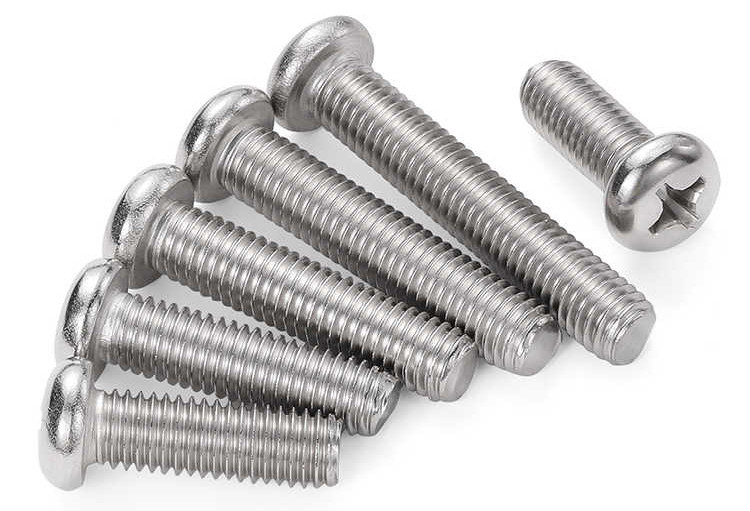 Corrosion Resistant 304 Stainless Steel Screws M8 Cross Recessed Head Machine Screw