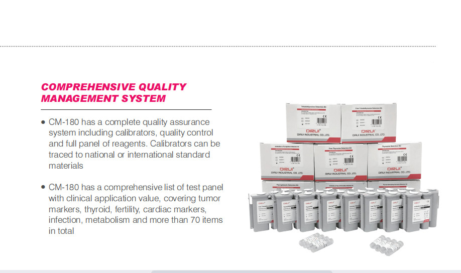 Fully Automated Chemiluminescence Immunoassay Analyzer ISO CLIA Analyzer System