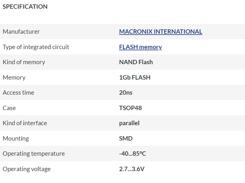 MX30LF1G18AC-TI